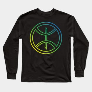 Amazigh Berber Symbol with Circle Long Sleeve T-Shirt